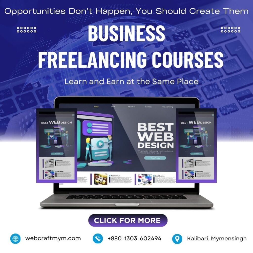 Business Freelancing Courses in Mymensingh - WebCraft MyM