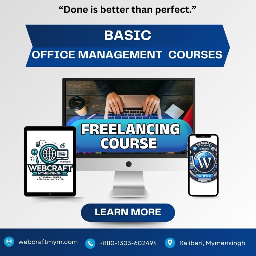 Basic Freelancing Courses in Mymensingh - WebCraft MyM